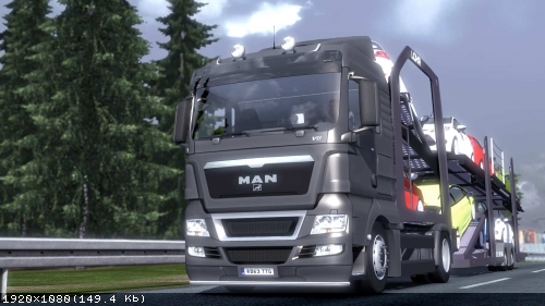 MAN TGX Autotransporter + прицеп